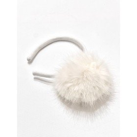 CERCHIETTO POMPON PANNA CERCHIETTO POMPON PANNA