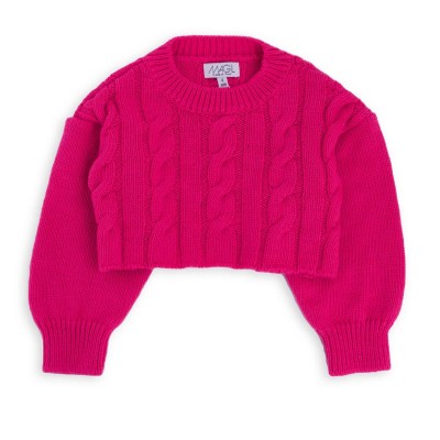 MAGLIONE CORTO FUCSIA