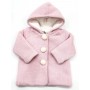 CAPPOTTINO ROSA CON BOTTONE PELUCHE