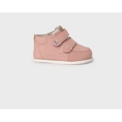 MEZZO STIVALETTO ROSA, CON DOPPIO STRAPPO