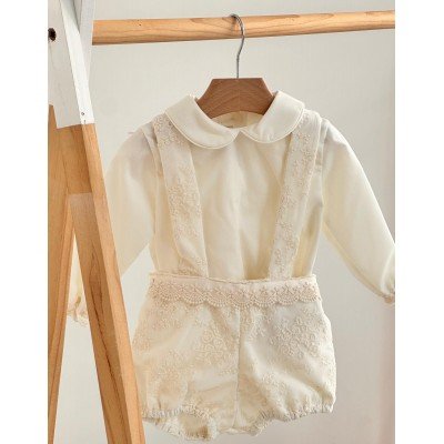 COMPLETO SALOPETTE BIMBO BEIGE,