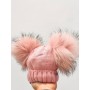 CAPPELLO ROSA DOPPIO POMPON FOX