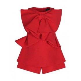 ABITO ROSSO A PANTALOCINO ABITO ROSSO A PANTALOCINO