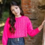 MAGLIONE CORTO FUCSIA