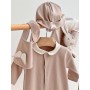 COORDINATO NASCITA NUDE ANGEL: TUTINA, CAPPELLINO E BAVETTA