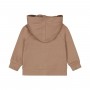 GIACCA CARDIGAN NOCCIOLA CON CAPPUCCIO