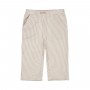 PANTALONE A RIGHE BEIGE