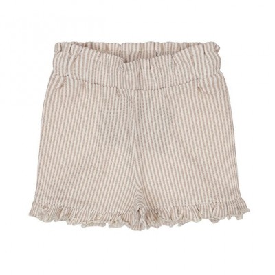SHORTS A RIGHE BEIGE