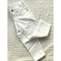 PANTALONE CON TASCHE IN COTONE BIANCO
