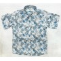 CAMICIA GESSO CON FIORI NAVY