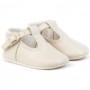 SCARPINA BEIGE IN PELLE CON CINTURINO