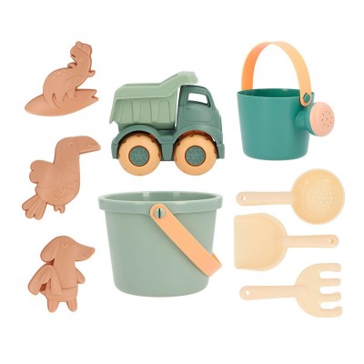 SET SPIAGGIA VERDE E ARANCIO SECCHIELLO + CAMIONCINO