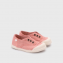 SCARPA IN TELA SENZA LACCI ROSA