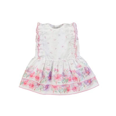 ABITO FIORI ROSA E LILLA