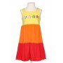 ABITO GIALLO ARANCIO ROSSO