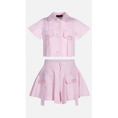 COMPLETO ROSA  GIACCA E PANTAGONNA
