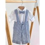 SALOPETTE A RIGHE NAVY