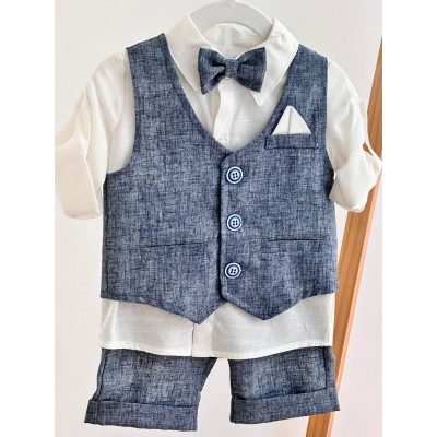 COMPLETO BLU MELANGE