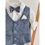 COMPLETO BLU MELANGE
