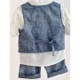 COMPLETO BLU MELANGE