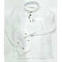 CAMICIA BIANCA IN LINO BOTTONCINO