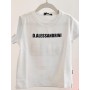 SHIRT WHITE SCRITTA BLU