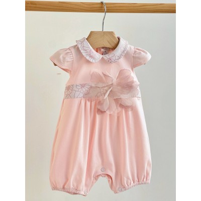 PAGLIACCETTO JERSEY CON FIORE ORGANZA