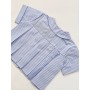 CAMICINA A RIGHE AZZURRO