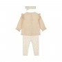 COMPLETINO ECRU CON FASCIA