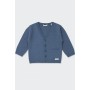 CARDIGAN IN FILO A MAGLIA RASATA AVION