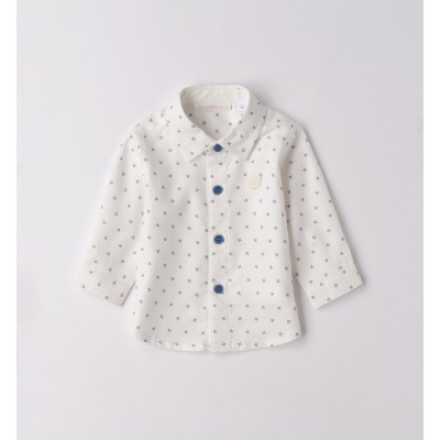 CAMICIA BIANCA FANTASY BLU