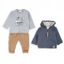 COMPLETO TUTA: FELPA, PANTALONE E T-SHIRT MANICA LUNGA