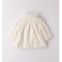 CAPPOTTO CON COLLETTO PELUCHE PANNA
