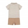 COMPLETINO POLO A RIGHE E SHORTS