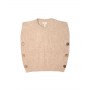 GILET TORTORA 100% PURA LANA VERGINE EXTRAFINE