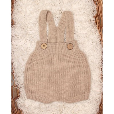 SALOPETTE TORTORA  100% PURA LANA MERINO