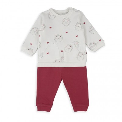 COMPLETINO PANTALONE E FELPINA RASPBERRY