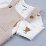 SALOPETTE BEIGE CON MAGLIETTINA WONDERLAND