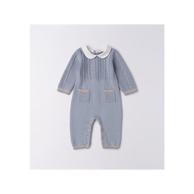 TUTINA AVIO CON COLLETTO E CORPINO A TRECCIA