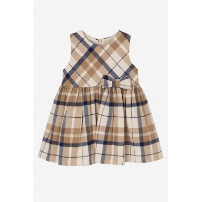 SCAMICIATO TARTAN BLU E BEIGE