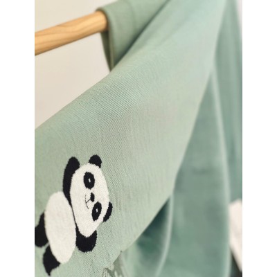COPERTINA PANDA 100% LANA MERINOS EXTRAFINE MAGLIFICIO DI VERONA