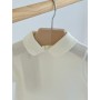 BODY CON COLLETTO PANNA 100% LANA MERINOS EXTRAFINE