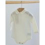 BODY CON COLLETTO PANNA 100% LANA MERINOS EXTRAFINE