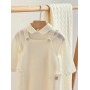 BODY CON COLLETTO PANNA 100% LANA MERINOS EXTRAFINE