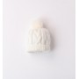 CAPPELLO BIANCO IN LANA E COTONE