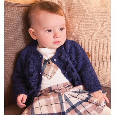 CARDIGAN BLU PELUCHE