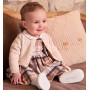 SCAMICIATO TARTAN BLU E BEIGE