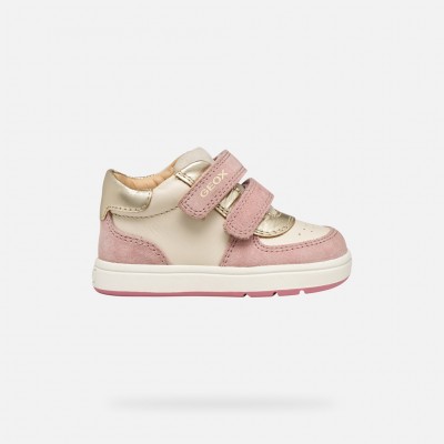 MEZZO STIVALETTO A STRAPPO IVORY / OLD ROSE