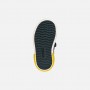 SNEAKERS A STIVALETTO TOPOLINO DISNEY BLU, IN PELLE, CON STRAPPO