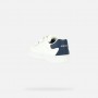 SNEAKERS BIANCA-BLU  A STRAPPO